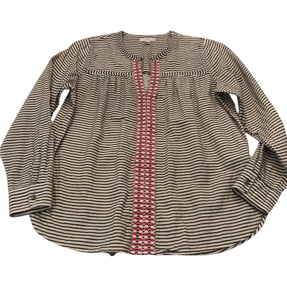 J. Crew Embroidered Pheasant Top - Picture 2 of 9
